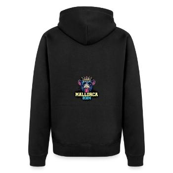 Majorque 2024 Singe - Veste à capuche bio Premium Unisexe - noir - Dos - Nico (187cm)