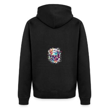 Chef Squelette - Veste à capuche bio Premium Unisexe - noir - Dos - Nico (187cm)