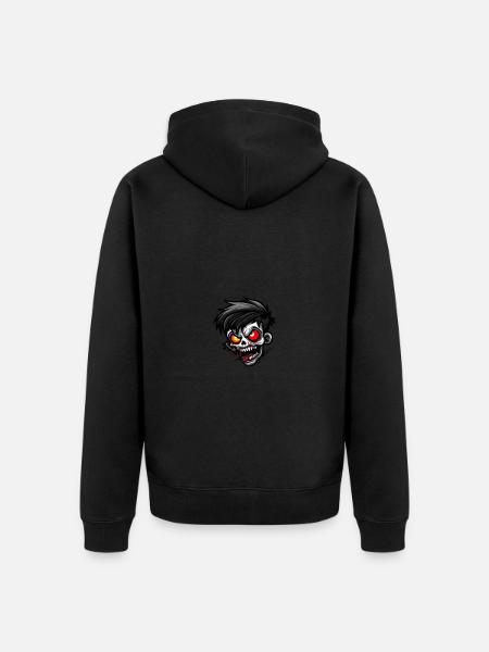 Zombie Halloween Creepy - Unisex Premium Organic Zip Hoodie - black