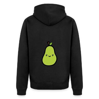 Poire - Veste à capuche bio Premium Unisexe - noir - Dos - Nico (187cm)