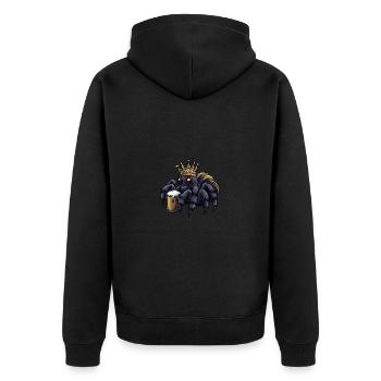 Tarentule Bière Drôle - Veste à capuche bio Premium Unisexe - noir - Dos - Nico (187cm)