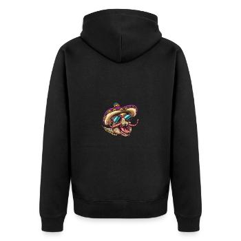 Âne Drôle Sombrero - Veste à capuche bio Premium Unisexe - noir - Dos - Nico (187cm)