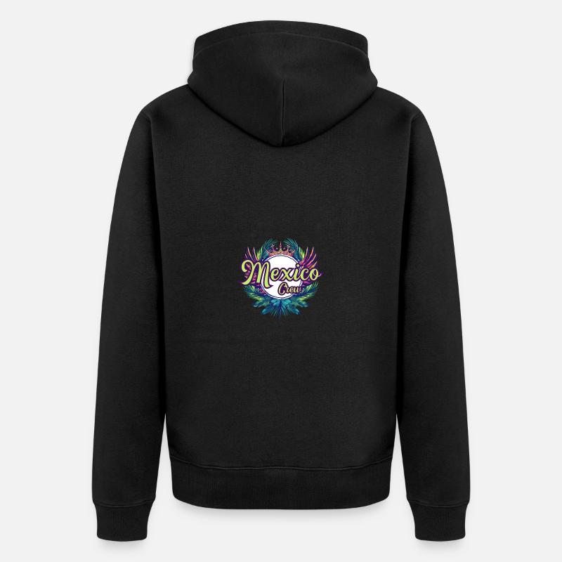 Vacances Mexique Crew - Veste à capuche bio Premium Unisexe - noir