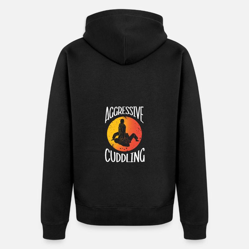 Jiu Jitsu Autodéfense - Veste à capuche bio Premium Unisexe - noir