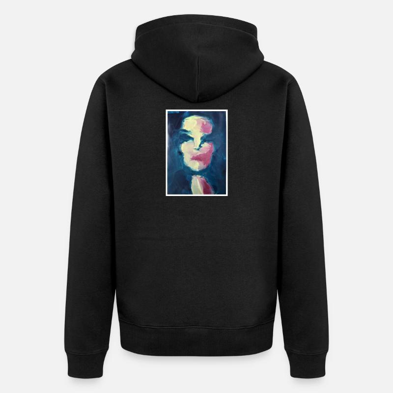 Gravure d'art originale "Marina" - Veste à capuche bio Premium Unisexe - noir