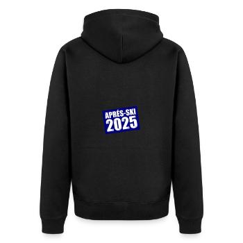 Après-ski 2025 - Unisex Premium Organic Zip Hoodie - black - Back - Nico (187cm)