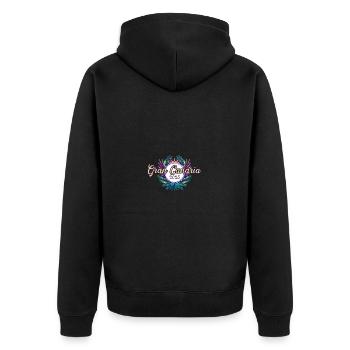 Gran Canaria 2025 Team - Unisex Premium Organic Zip Hoodie - black - Back - Nico (187cm)