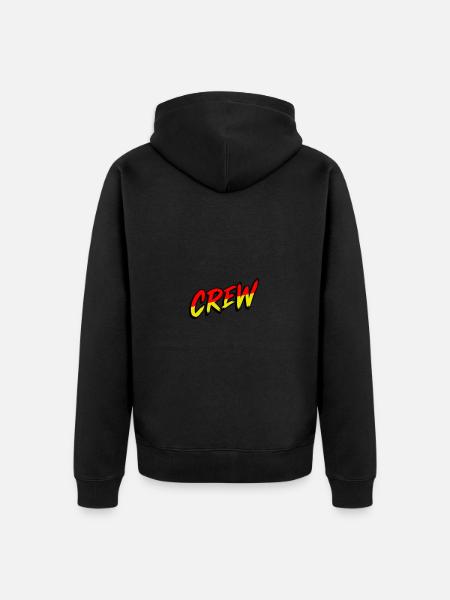Crew - Unisex Premium Organic Zip Hoodie - black