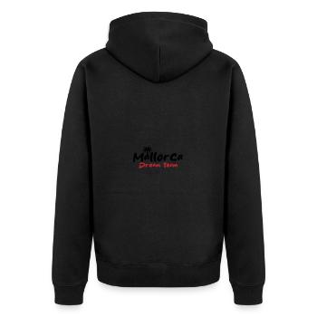 Mallorca Dream Team - Unisex Premium Organic Zip Hoodie - black - Back - Nico (187cm)
