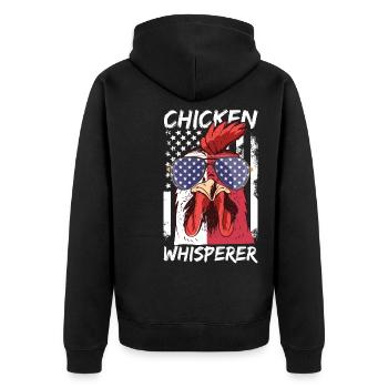 Hühnerflüsterer Chuchoteur de poulet - Veste à capuche bio Premium Unisexe - noir - Dos - Nico (187cm)