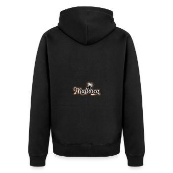 Vacances à Majorque - Veste à capuche bio Premium Unisexe - noir - Dos - Nico (187cm)