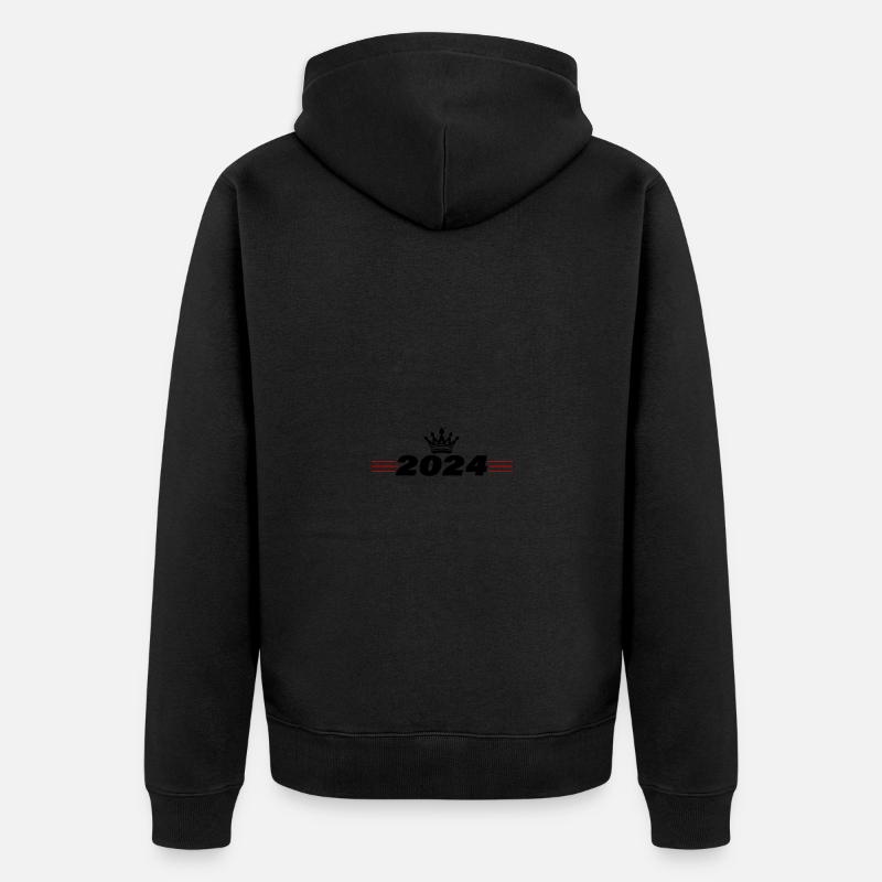 Couronne de l’année 2024 - Veste à capuche bio Premium Unisexe - noir