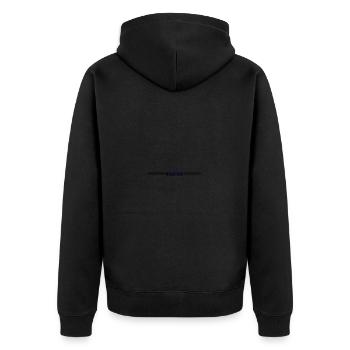 Marathon Running Sports - Unisex Premium Organic Zip Hoodie - black - Back - Nico (187cm)