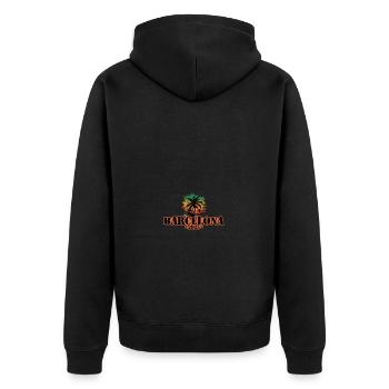 Palmiers de Barcelone 2025 - Veste à capuche bio Premium Unisexe - noir - Dos - Nico (187cm)