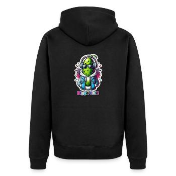 Digga Chill - Veste à capuche bio Premium Unisexe - noir - Dos - Nico (187cm)