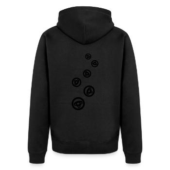 Réglage des pneus - Veste à capuche bio Premium Unisexe - noir - Dos - Nico (187cm)