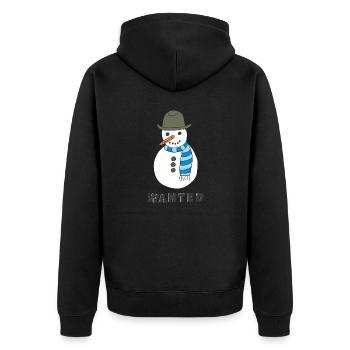 BONHOMME DE NEIGE RECHERCHÉ 2 - Veste à capuche bio Premium Unisexe - noir - Dos - Nico (187cm)
