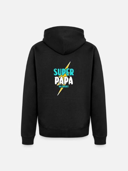 Dad Father's Day Dad - Unisex Premium Organic Zip Hoodie - black