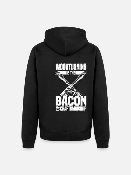 Handwerkskunst - Unisex Premium Bio Zip Hoodie - Schwarz