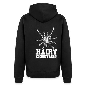 Tarantula Geschenke | Haustiere Spinne Vogelspinne - Unisex Premium Bio Zip Hoodie - Schwarz - Hinten - Nico (187cm)