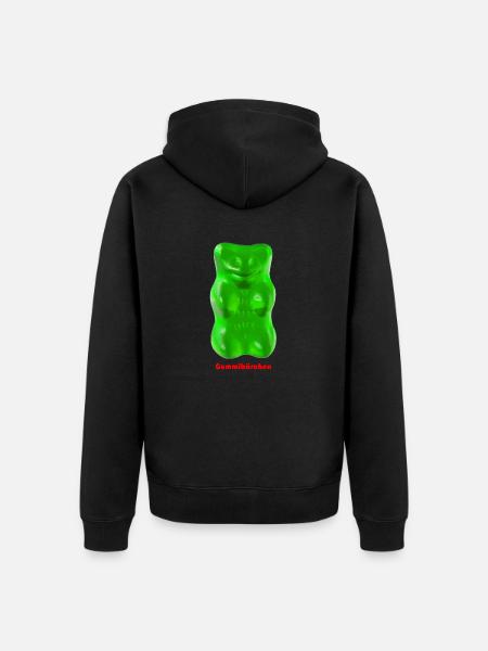 Gummibärchen - Unisex Premium Bio Zip Hoodie - Schwarz