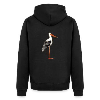 cigogne - Veste à capuche bio Premium Unisexe - noir - Dos - Nico (187cm)