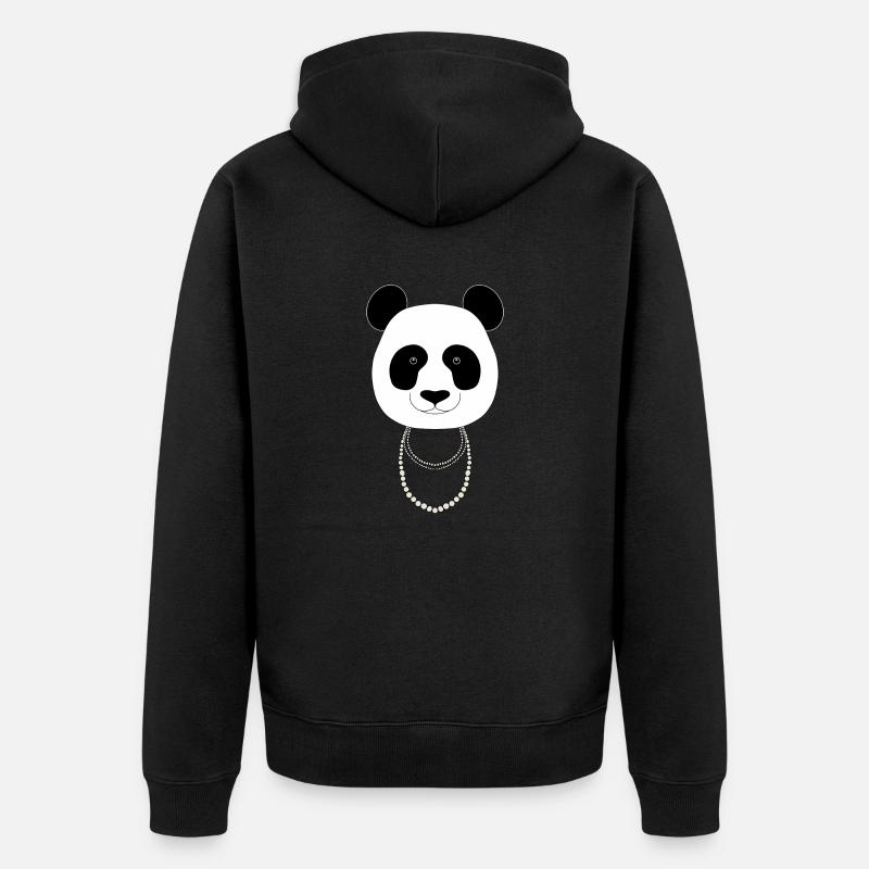 Coco Panel by Pandalicious.Me - Unisex Premium Bio Zip Hoodie - Schwarz