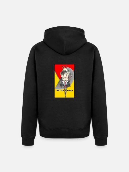 eat ze bugs - Unisex Premium Bio Zip Hoodie - Schwarz