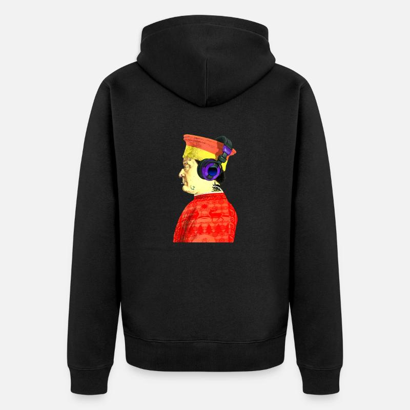 Federico da Montefeltro - Veste à capuche bio Premium Unisexe - noir