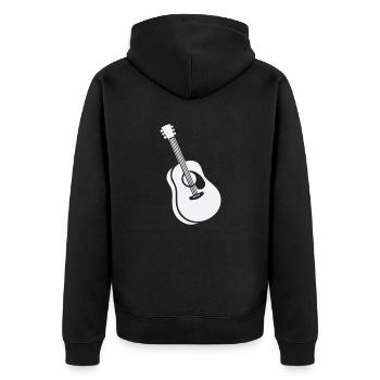 guitare - Veste à capuche bio Premium Unisexe - noir - Dos - Nico (187cm)