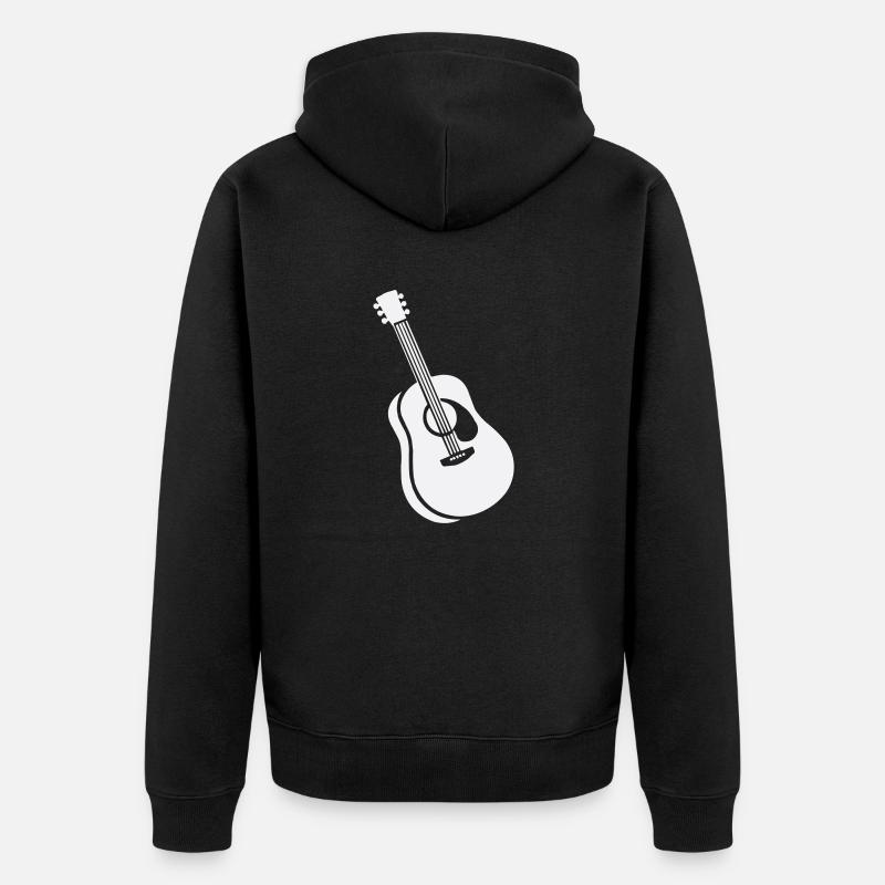 guitare - Veste à capuche bio Premium Unisexe - noir