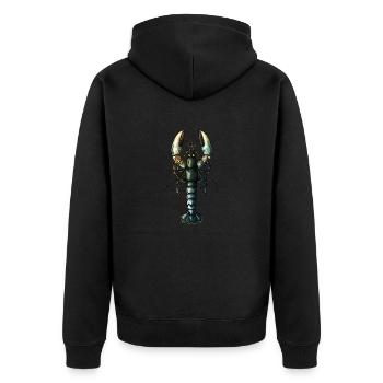 Homard - Veste à capuche bio Premium Unisexe - noir - Dos - Nico (187cm)