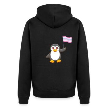 Gay Pride Antarctique Animal Penguin Intersexuel LGBT - Veste à capuche bio Premium Unisexe - noir - Dos - Nico (187cm)