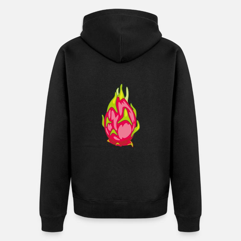 Pitaya fruit du dragon - Veste à capuche bio Premium Unisexe - noir