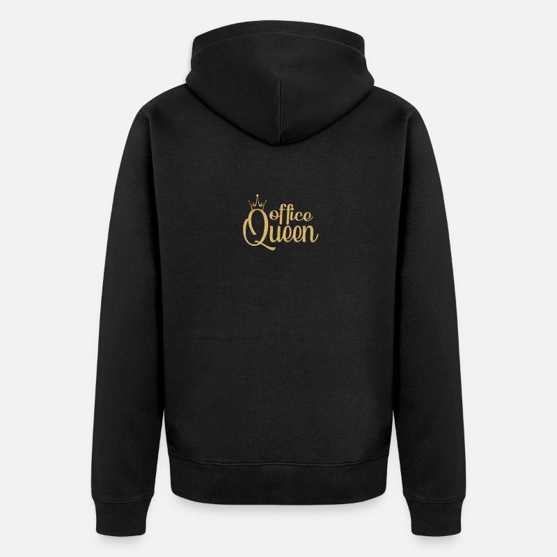 BUREAU REINE - Veste à capuche bio Premium Unisexe - noir