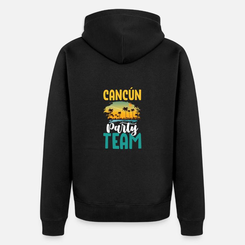 L’équipe du Cancun Party - Veste à capuche bio Premium Unisexe - noir