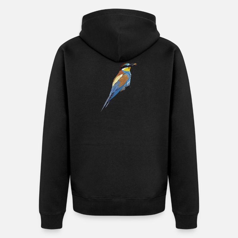 bir D691 - Veste à capuche bio Premium Unisexe - noir