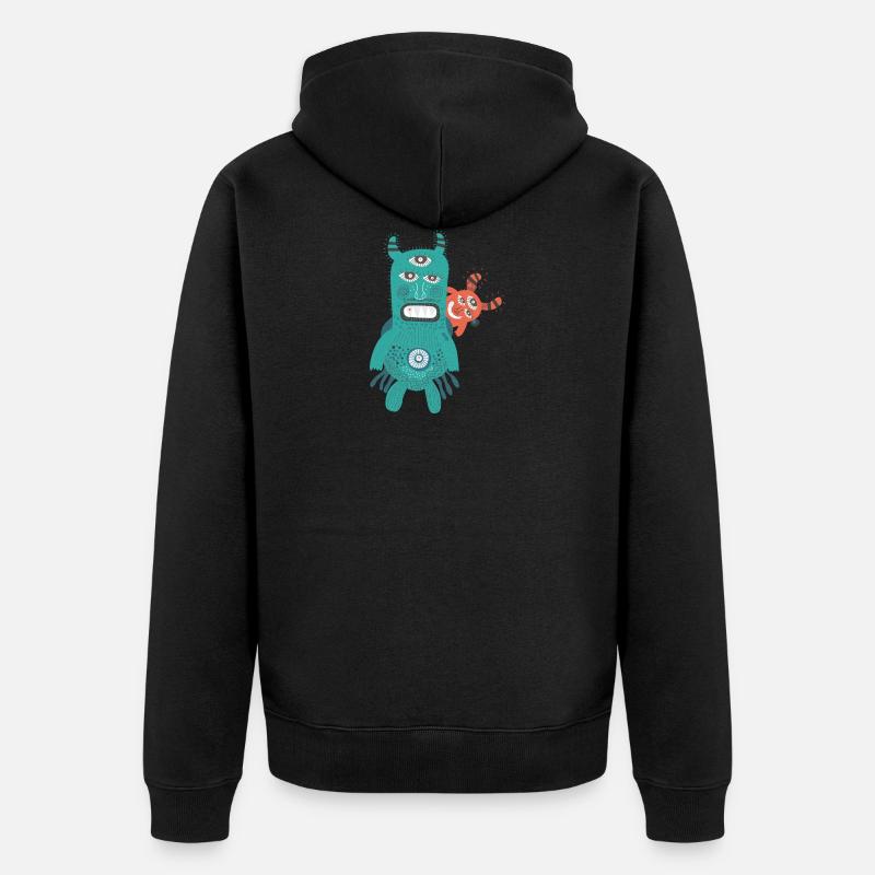 hallowee n581 - Veste à capuche bio Premium Unisexe - noir