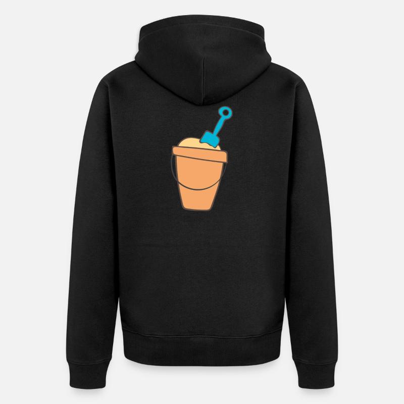 sablière - Veste à capuche bio Premium Unisexe - noir