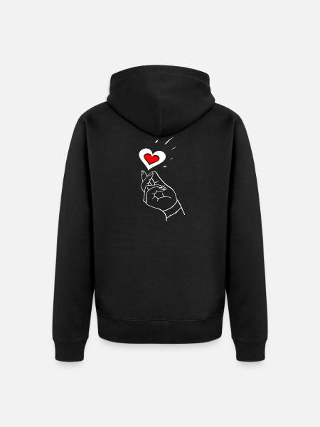 flick - Unisex Premium Organic Zip Hoodie - black