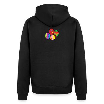 Oeufs de Pâques - Veste à capuche bio Premium Unisexe - noir - Dos - Nico (187cm)
