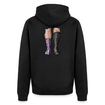 Chaussettes - Veste à capuche bio Premium Unisexe - noir - Dos - Nico (187cm)