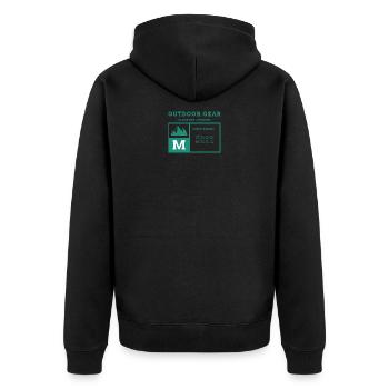 T-shirt motif MOUNTAIN EVEREST - Veste à capuche bio Premium Unisexe - noir - Dos - Nico (187cm)
