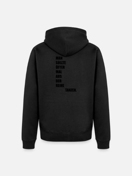 ausderreihetanzen - Unisex Premium Bio Zip Hoodie - Schwarz