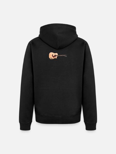 The blues - Unisex Premium Organic Zip Hoodie - black