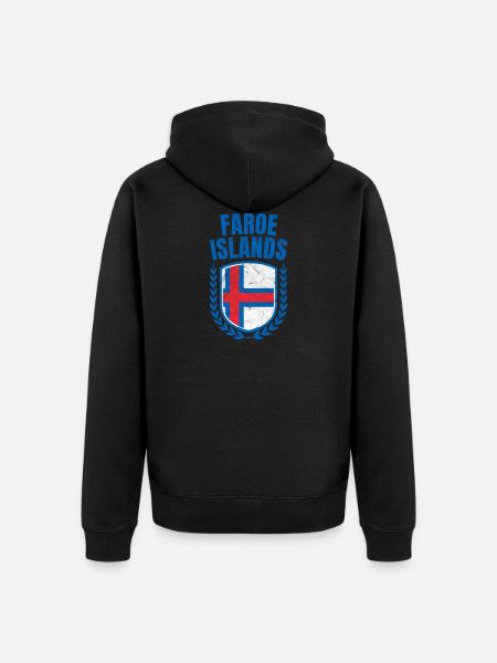 Faroe Islands - Unisex Premium Organic Zip Hoodie - black