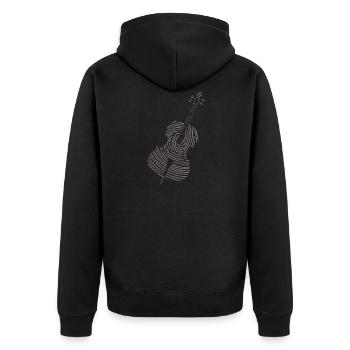Musique classique Violoncelle - Veste à capuche bio Premium Unisexe - noir - Dos - Nico (187cm)