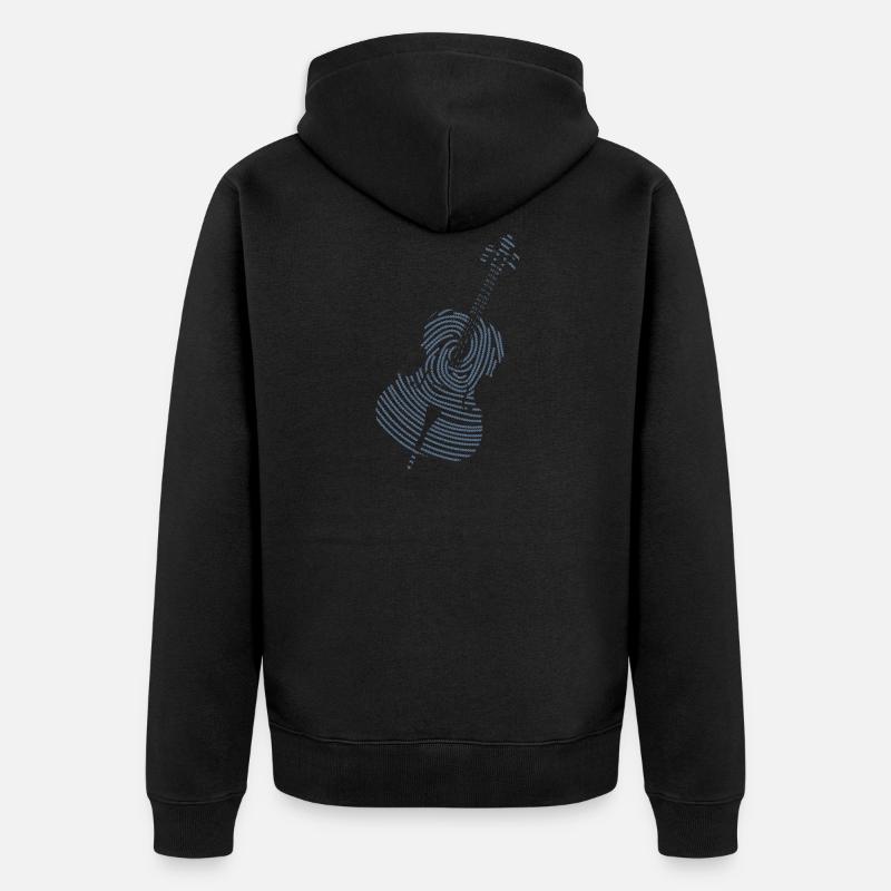 Musique classique Violoncelle - Veste à capuche bio Premium Unisexe - noir