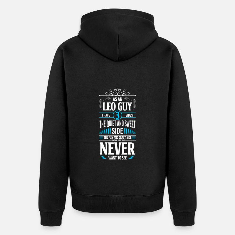 Sternzeichen Sterne Aberglaube - Unisex Premium Bio Zip Hoodie - Schwarz