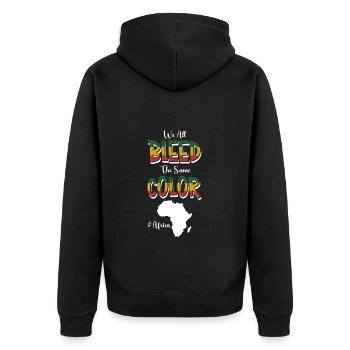Nature sauvage Culture Animaux Serengeti - Veste à capuche bio Premium Unisexe - noir - Dos - Nico (187cm)